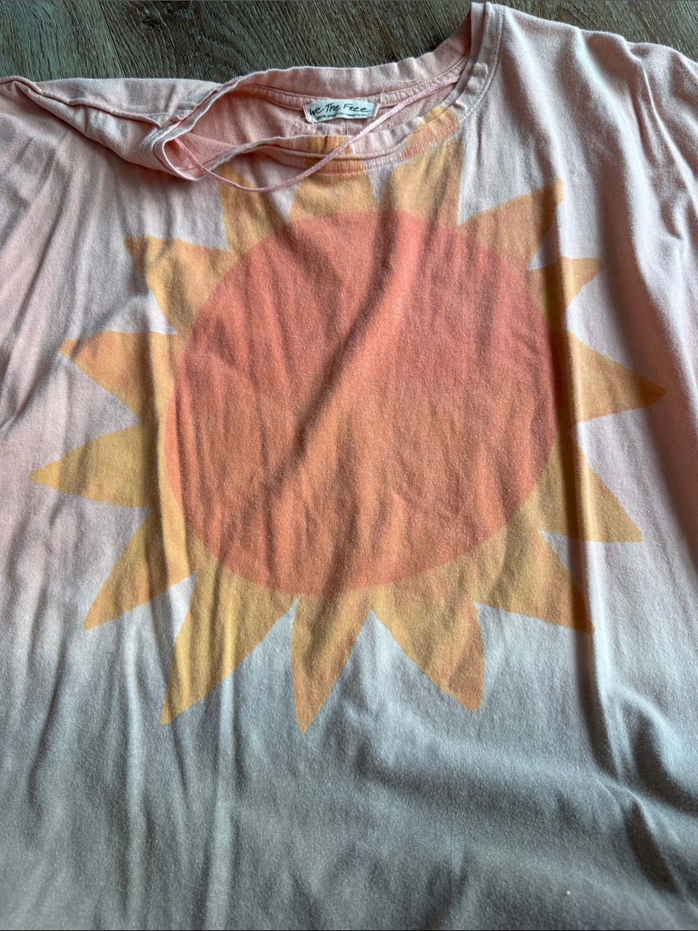 We The Free peach ombré sun tee - Picture 3 of 4